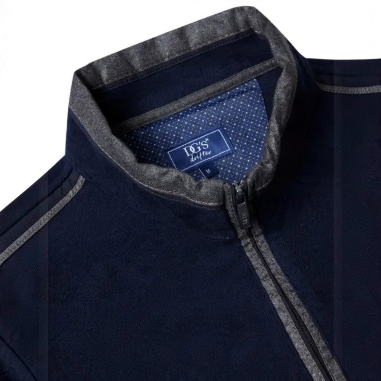 DG's Drifter Mens - Half Zip Sweatshirt - Navy - 355222-78 - Wildvine Clothing, Spalding, Lincolnshire