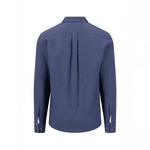 Fynch-Hatton - Mens Herringbone Shirt - Navy - 16108871 685 - Wildvine Clothing, Spalding, Lincolnshire
