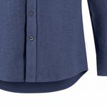 Fynch-Hatton - Mens Herringbone Shirt - Navy - 16108871 685 - Wildvine Clothing, Spalding, Lincolnshire