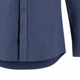 Fynch-Hatton - Mens Herringbone Shirt - Navy - 16108871 685 - Wildvine Clothing, Spalding, Lincolnshire