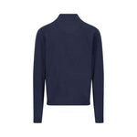 Fynch-Hatton - Mens Knitwear - Cardigan Stand-Up Strucutre - Navy 690 - Wildvine Clothing, Spalding, Lincolnshire