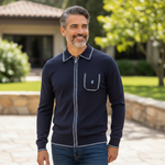 Gabicci Vintage - Mens Nick Archive Knit Polo - Navy - V57GM25 - Wildvine Clothing, Spalding, Lincolnshire