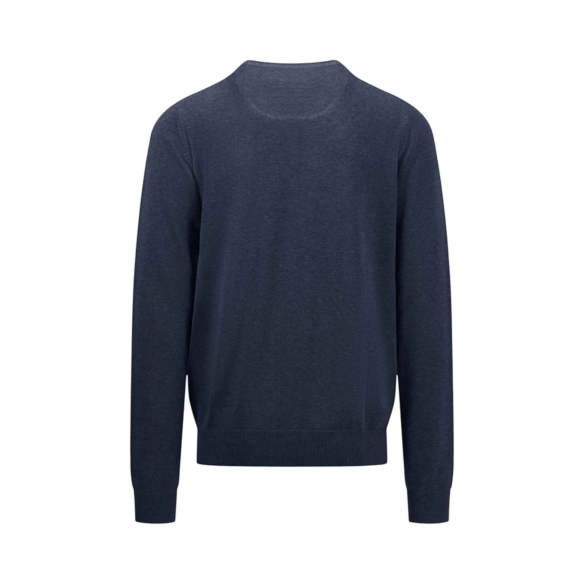 Fynch-Hatton - Mens Knitwear - O-Neck - Navy - Wildvine Clothing, Spalding, Lincolnshire