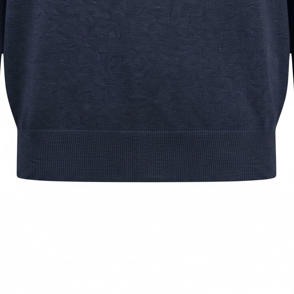 Fynch-Hatton - Mens Knitwear - O-Neck - Navy - Wildvine Clothing, Spalding, Lincolnshire
