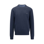 Fynch-Hatton - Mens Knitwear - O-Neck - Navy - Wildvine Clothing, Spalding, Lincolnshire