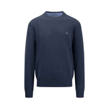 Fynch-Hatton - Mens Knitwear - O-Neck - Navy - Wildvine Clothing, Spalding, Lincolnshire