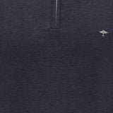 Fynch-Hatton - Mens Knitwear - Zip Troyer - Navy - Wildvine Clothing, Spalding, Lincolnshire