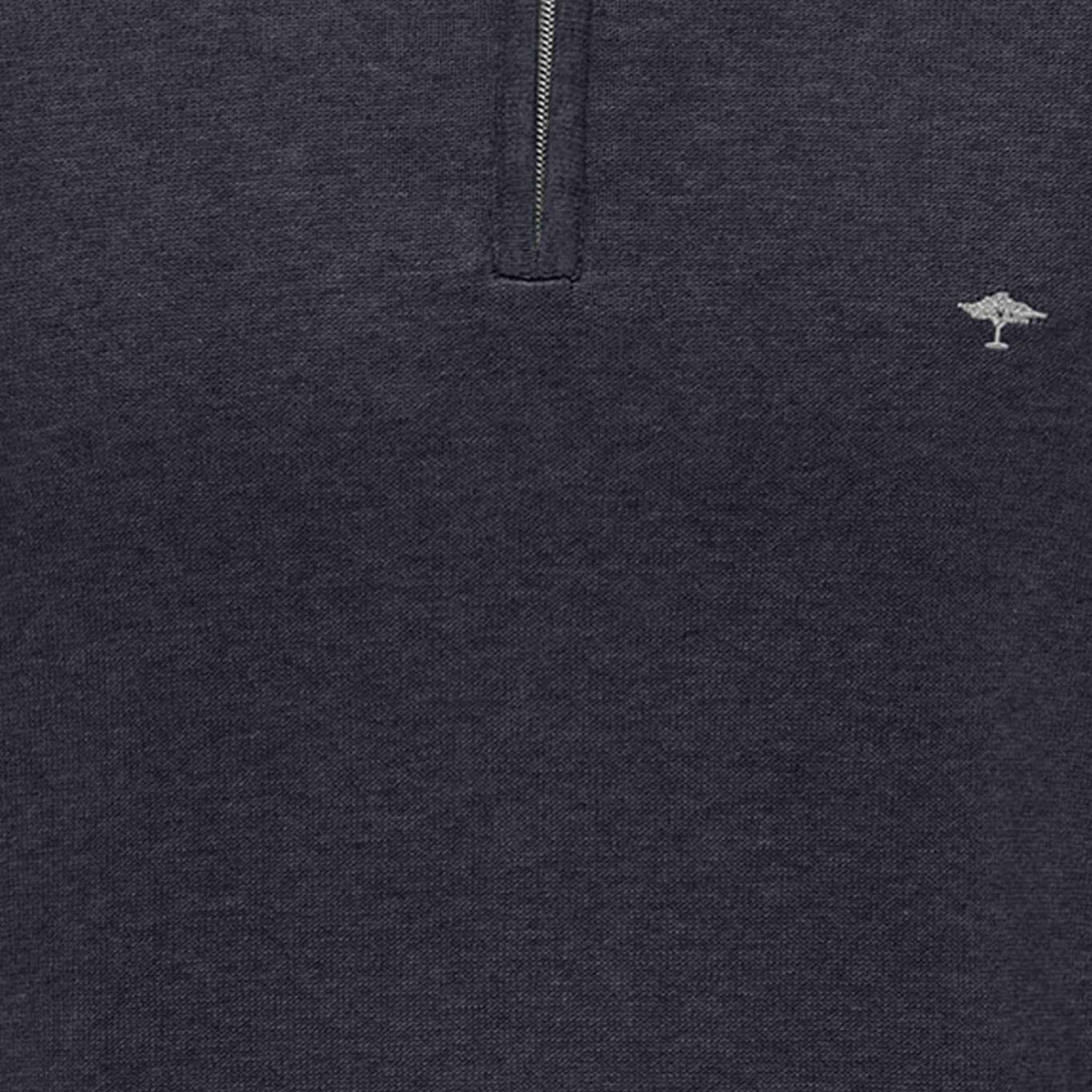 Fynch-Hatton - Mens Knitwear - Zip Troyer - Navy - Wildvine Clothing, Spalding, Lincolnshire