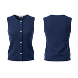 Alice Collins - Cindy Waistcoat - Rich Navy - 037A124 - Wildvine Clothing, Spalding, Lincolnshire