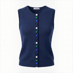 Alice Collins - Cindy Waistcoat - Rich Navy - 037A124 - Wildvine Clothing, Spalding, Lincolnshire