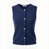 Alice Collins - Cindy Waistcoat - Rich Navy - 037A124 - Wildvine Clothing, Spalding, Lincolnshire
