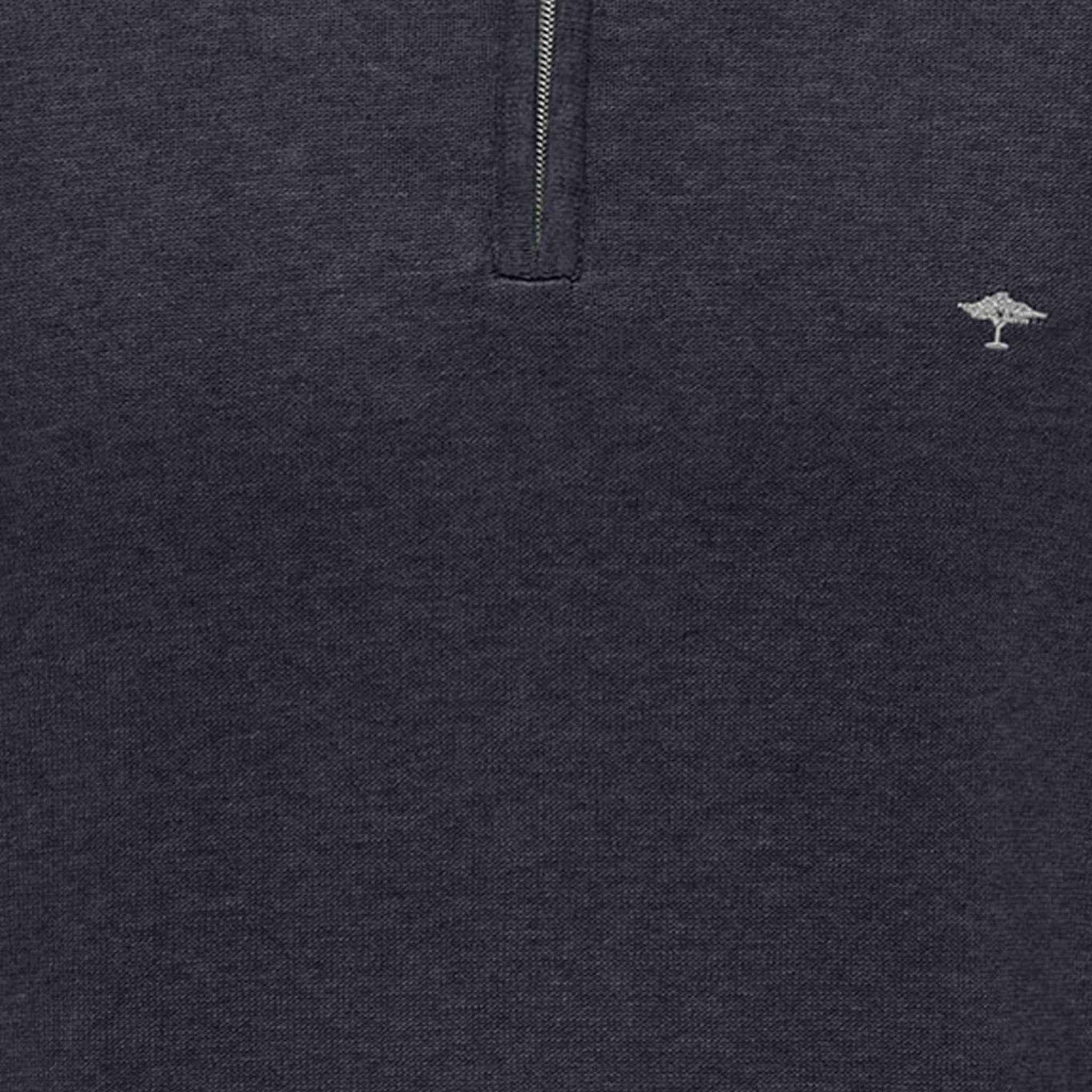 Fynch-Hatton - Mens Knitwear - Zip Troyer - Navy - Wildvine Clothing, Spalding, Lincolnshire