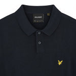 Lyle & Scott - Mens Cotton Short Sleeve Knitted Polo - Dark Navy KN2412V Z271 - Wildvine Clothing, Spalding, Lincolnshire