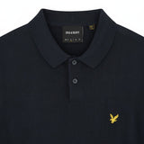 Lyle & Scott - Mens Cotton Short Sleeve Knitted Polo - Dark Navy KN2412V Z271 - Wildvine Clothing, Spalding, Lincolnshire