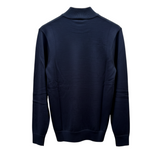 Gabicci Vintage - Naxton Knitted Quater Zip Sweater - Navy - V57GK15 - Wildvine Clothing, Spalding, Lincolnshire