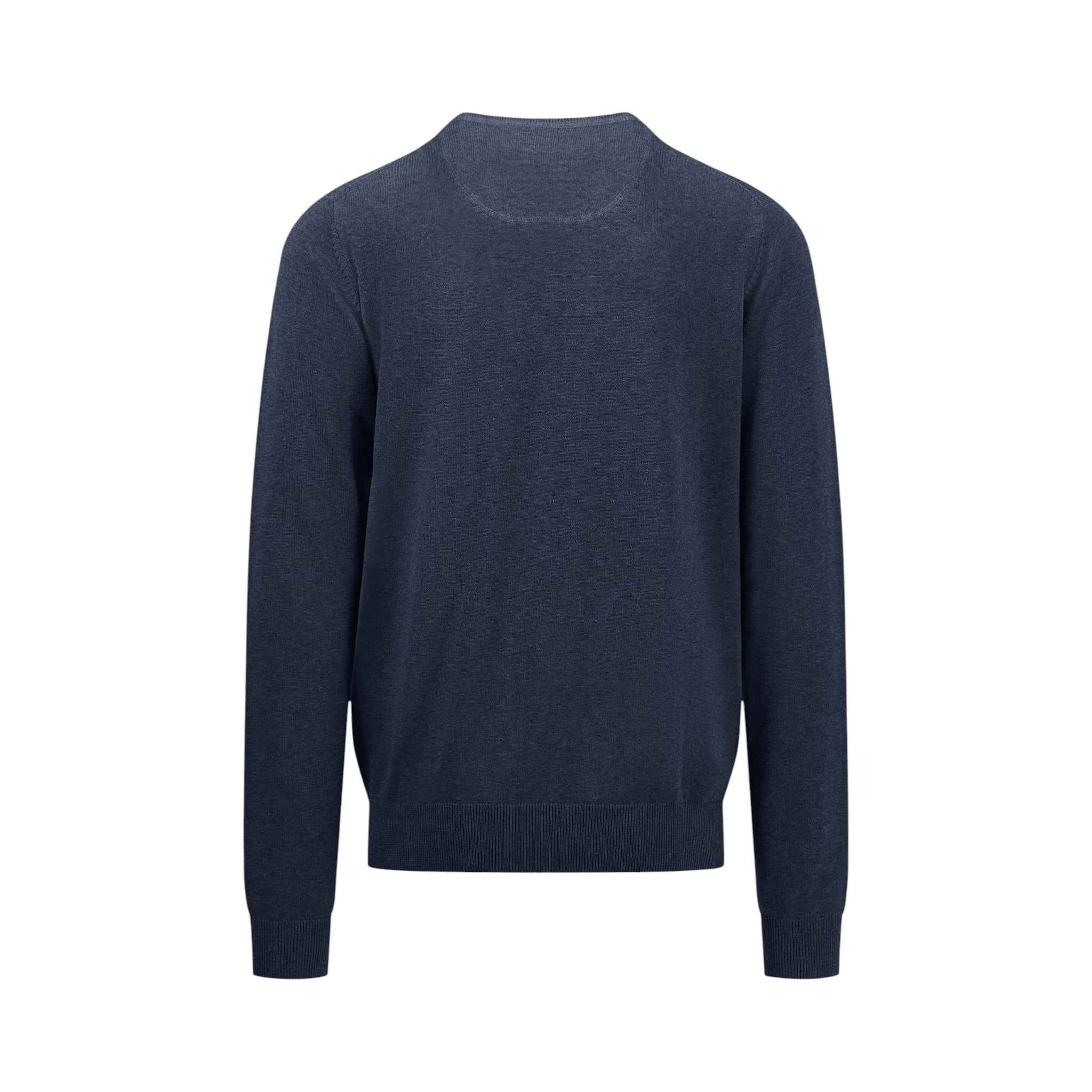 Fynch-Hatton - Mens Knitwear - O-Neck - Navy - Wildvine Clothing, Spalding, Lincolnshire