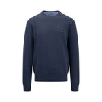 Fynch-Hatton - Mens Knitwear - O-Neck - Navy - Wildvine Clothing, Spalding, Lincolnshire