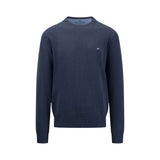 Fynch-Hatton - Mens Knitwear - O-Neck - Navy - Wildvine Clothing, Spalding, Lincolnshire