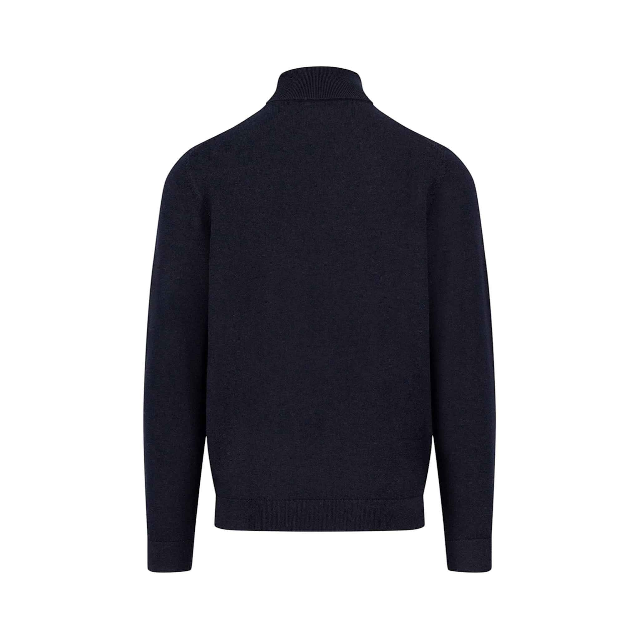 Fynch-Hatton - Mens Knitwear - Rollneck, Merino - Navy 690 - Wildvine Clothing, Spalding, Lincolnshire