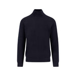 Fynch-Hatton - Mens Knitwear - Rollneck, Merino - Navy 690 - Wildvine Clothing, Spalding, Lincolnshire