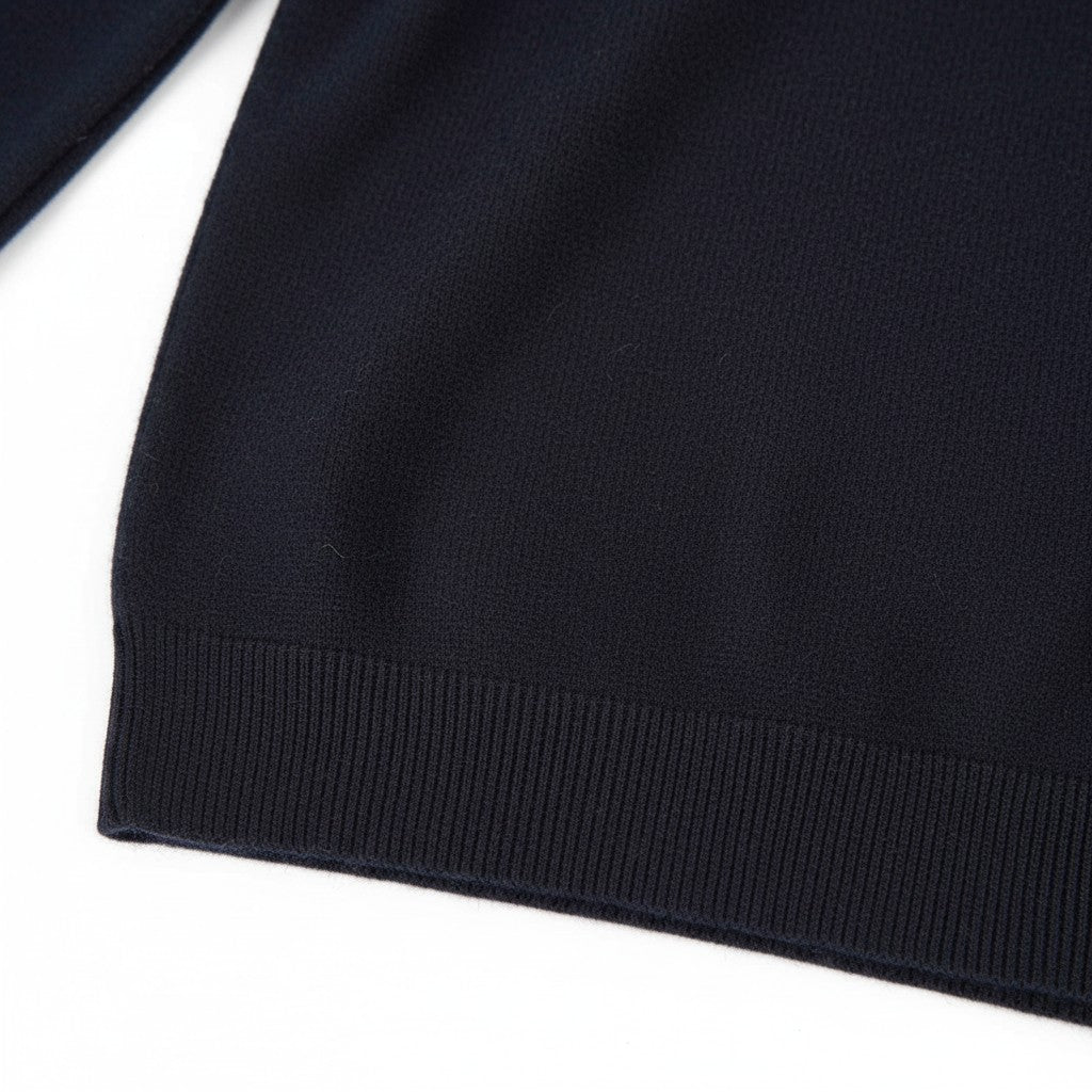 Fynch-Hatton - Mens Knitwear - Rollneck, Merino - Navy 690 - Wildvine Clothing, Spalding, Lincolnshire