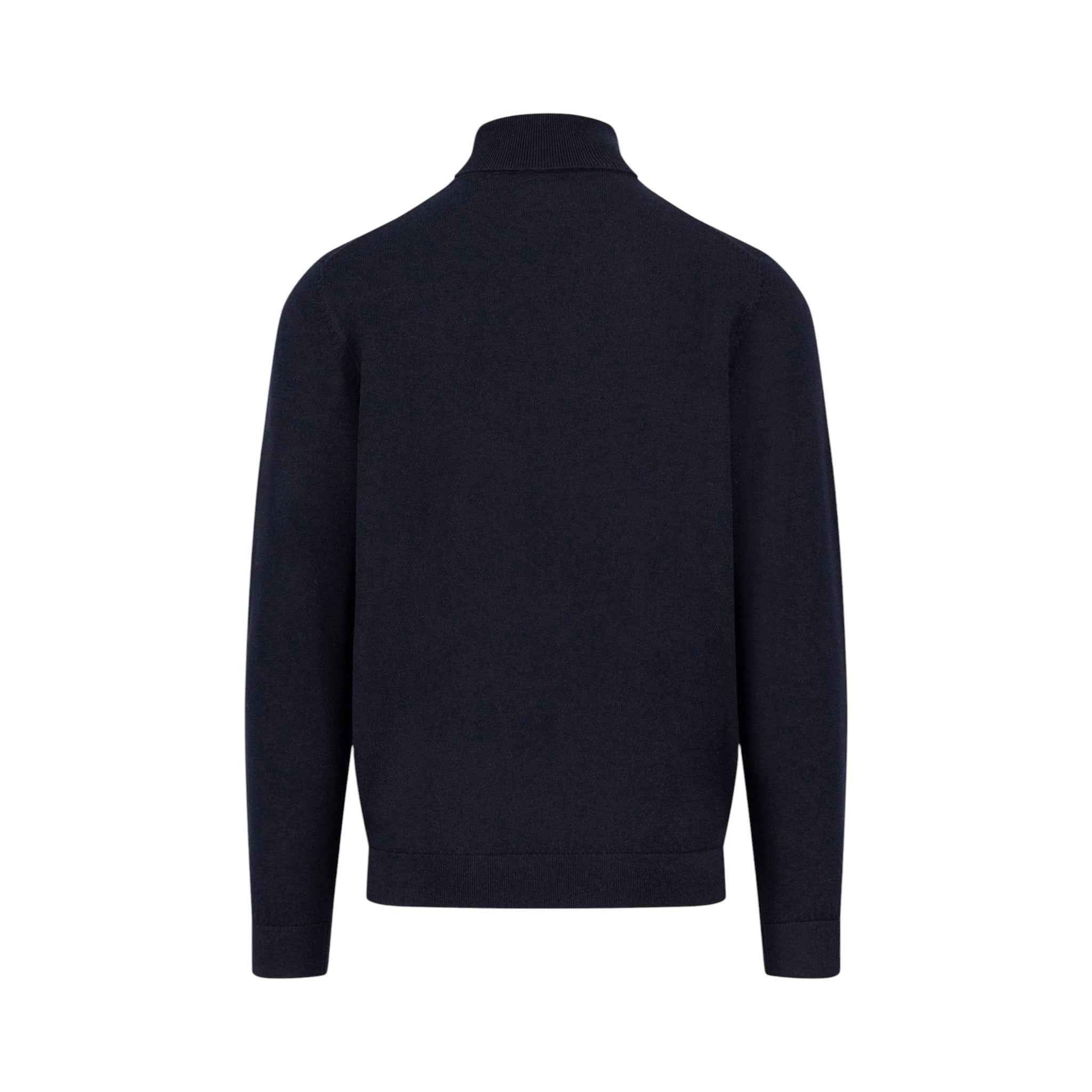 Fynch-Hatton - Mens Knitwear - Rollneck, Merino - Navy 690 - Wildvine Clothing, Spalding, Lincolnshire