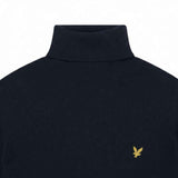 Lyle & Scott - Mens Cotton Merino Turtleneck Jumper - Dark Navy Z271 - Wildvine Clothing, Spalding, Lincolnshire