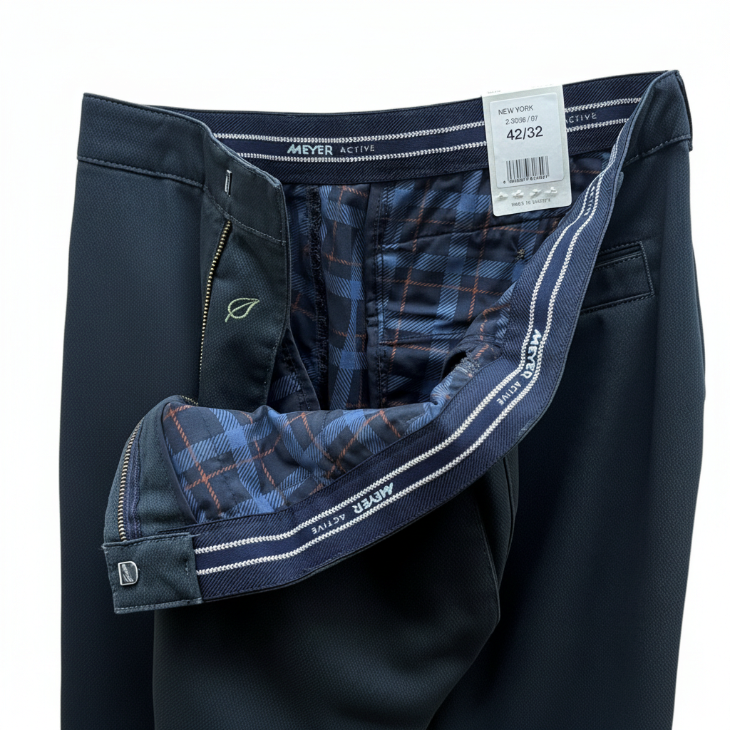 MEYER New York Mens Trousers – 2-3936 07 Fine Texture Luxury Chinos - Modern Fit - Wildvine Clothing, Spalding, Lincolnshire