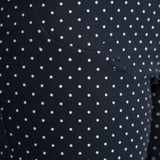 Pinnns - Ladies - Slim Leg Bengaline Ankle Grazer With Back Split - Navy Polkadot 302CT - Wildvine Clothing, Spalding, Lincolnshire