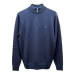 Gabicci Vintage - Naxton Knitted Quater Zip Sweater - Navy - V57GK15 - Wildvine Clothing, Spalding, Lincolnshire