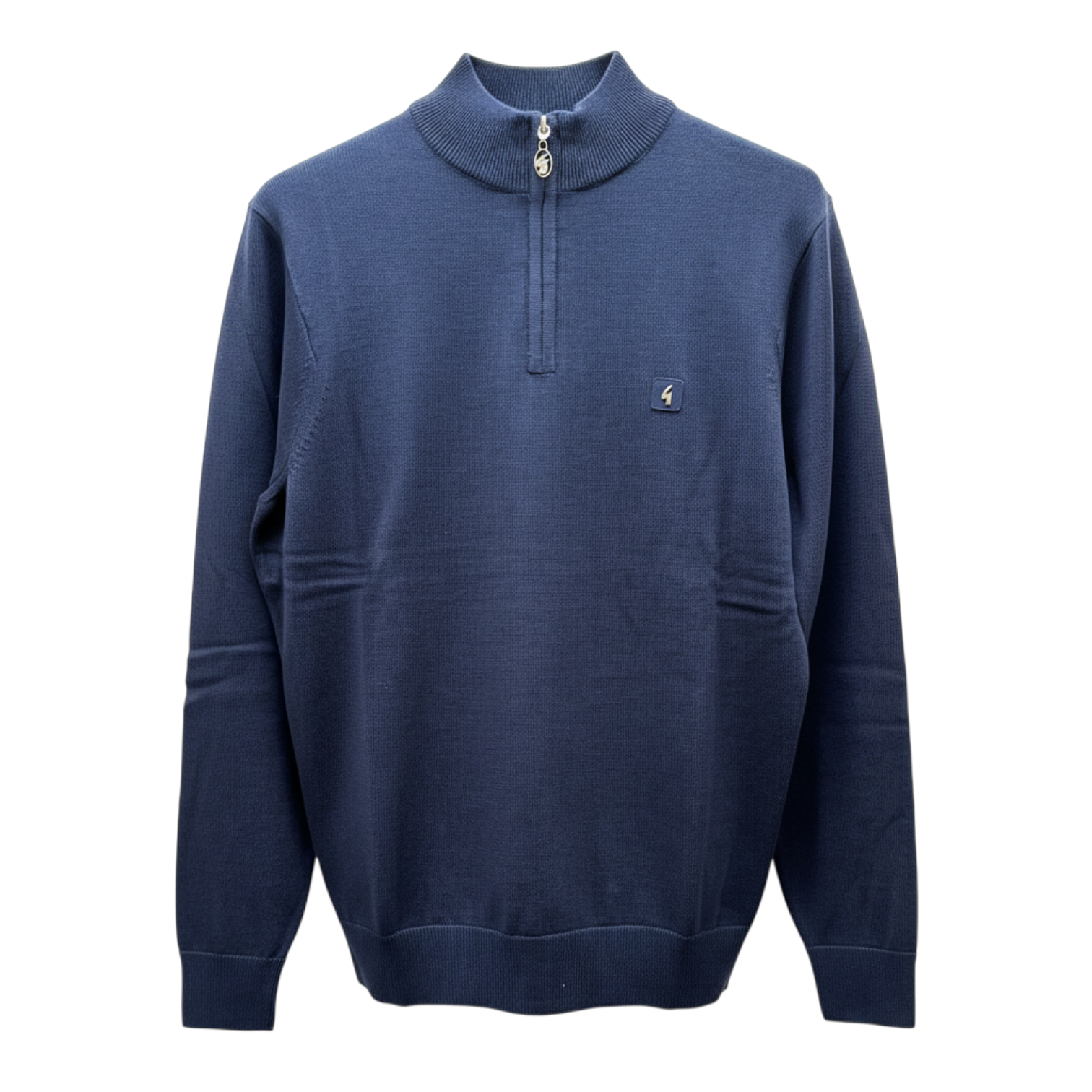 Gabicci Vintage - Naxton Knitted Quater Zip Sweater - Navy - V57GK15 - Wildvine Clothing, Spalding, Lincolnshire