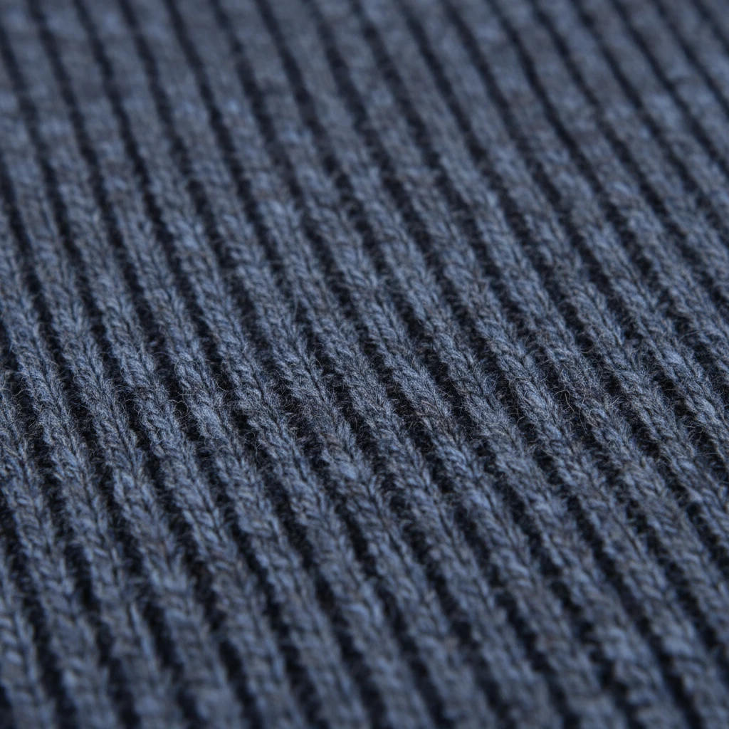 Fynch-Hatton - Mens Knitwear - Buttoned Troyer, Twisted Mouline - Navy 690 - Wildvine Clothing, Spalding, Lincolnshire