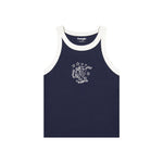 Wrangler Womens Top – Ringer Tank - Navy - Wildvine Clothing, Spalding, Lincolnshire