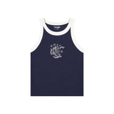 Wrangler Womens Top – Ringer Tank - Navy - Wildvine Clothing, Spalding, Lincolnshire