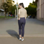 Pinns - Ladies - Slim Leg Bengaline Ankle Grazer with Back Split - Slub Denim 302CT - Wildvine Clothing, Spalding, Lincolnshire