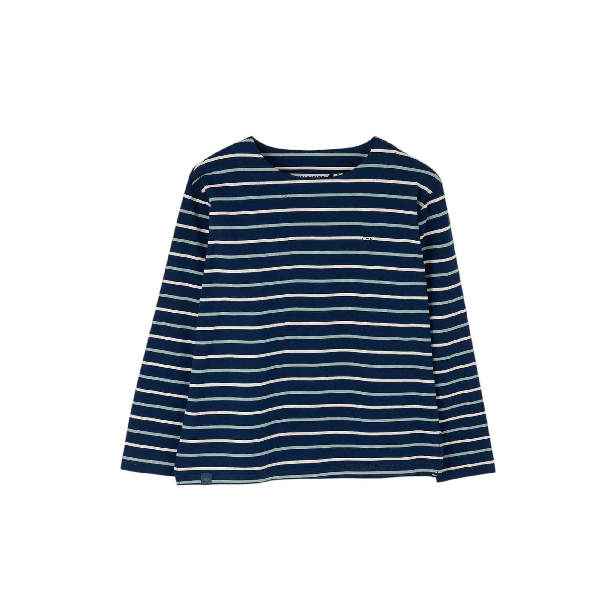 Lighthouse - Ladies Causeway II Top - Navy Cream/Sage Stripe - Wildvine Clothing, Spalding, Lincolnshire