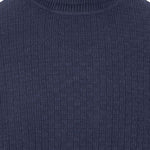 Fynch-Hatton - Mens Knitwear - Rollneck, Structure - Navy 690 - Wildvine Clothing, Spalding, Lincolnshire