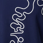 Wild Flower - Ladies - Swirl Flowers Embroidery T-Shirt - Navy - Wildvine Clothing, Spalding, Lincolnshire