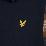Lyle & Scott - Mens Tartan Collar Polo Shirt - Dark Navy / Brown - SP2531V Y652 - Wildvine Clothing, Spalding, Lincolnshire