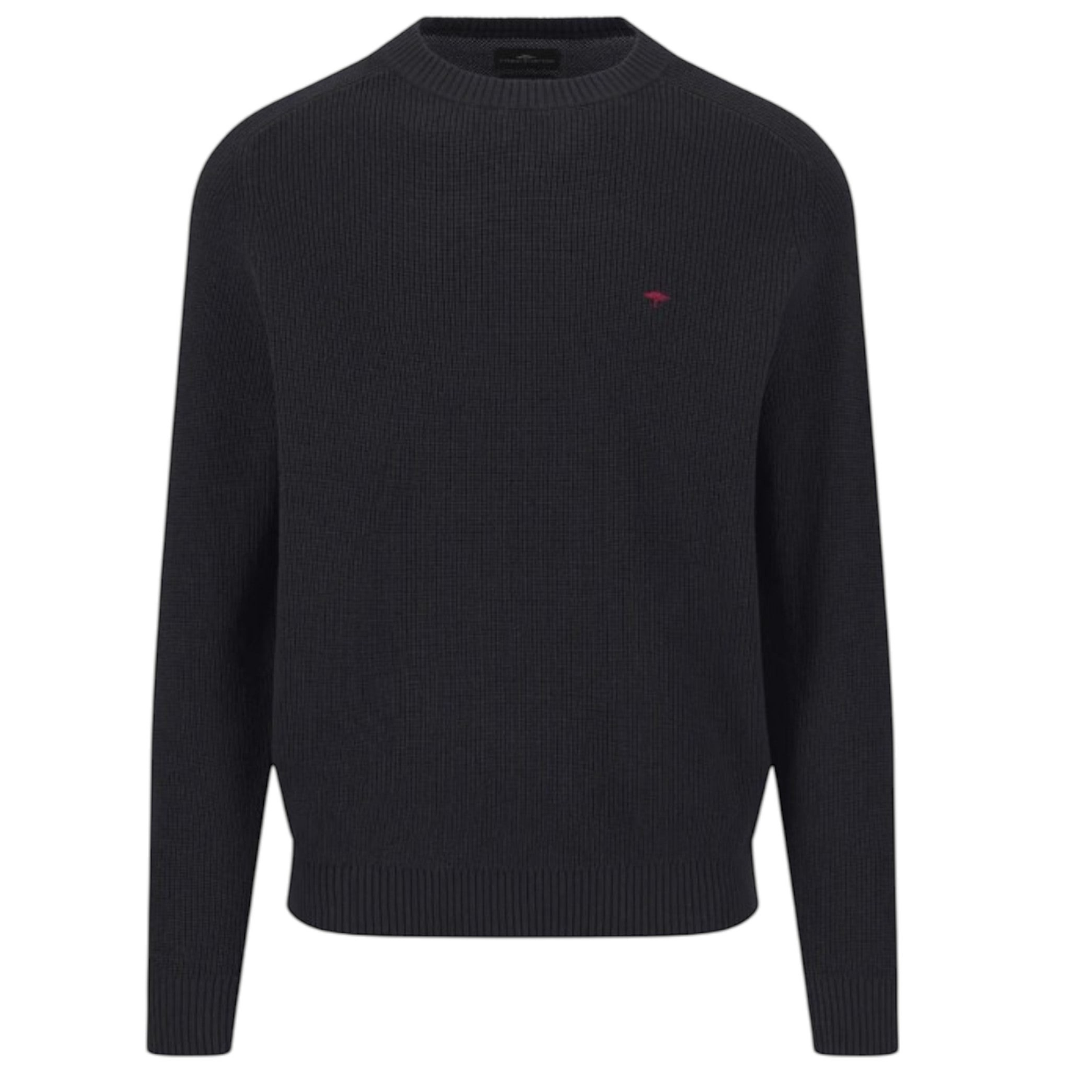 Fynch-Hatton - Mens Knitwear - Super Structure / Super Soft - O'Neck - Navy 1609208 690 - Wildvine Clothing, Spalding, Lincolnshire