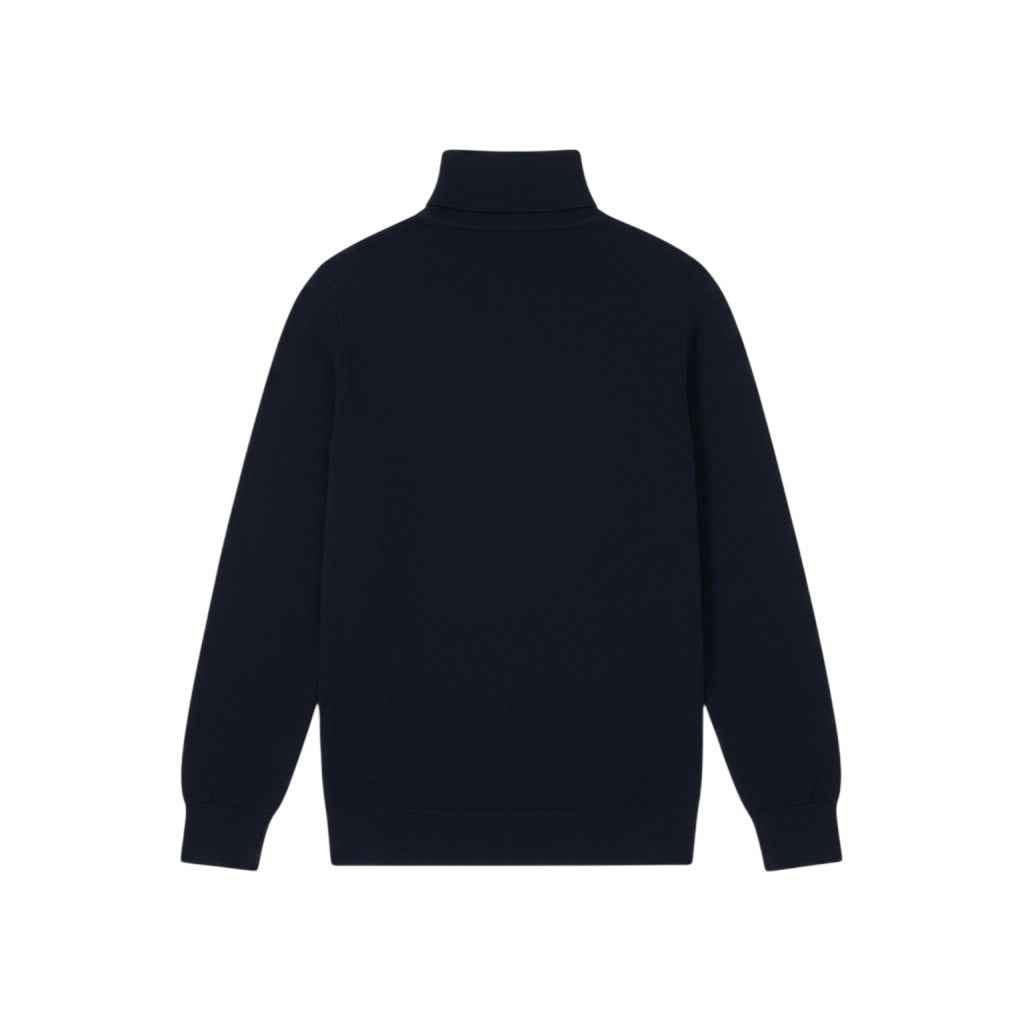 Lyle & Scott - Mens Cotton Merino Turtleneck Jumper - Dark Navy Z271 - Wildvine Clothing, Spalding, Lincolnshire