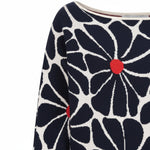 Alice Collins - Daisy Pullover - Wild Oat/Rich Navy - Wildvine Clothing, Spalding, Lincolnshire