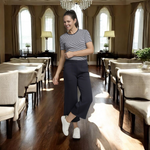 Pinnns - Ladies - Super Soft Wide Leg Culotte Trousers - Navy - 727C - Wildvine Clothing, Spalding, Lincolnshire