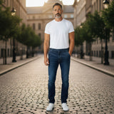 MEYER Roma - Mens Trousers – 2-390 18 - Exclusive Stretch Woolcord - Navy - Wildvine Clothing, Spalding, Lincolnshire