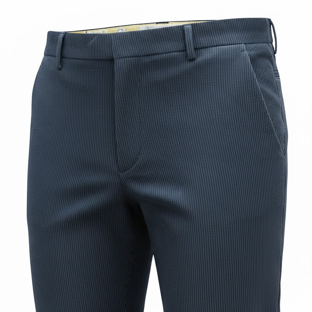 MEYER Roma - Mens Trousers – 2-390 18 - Exclusive Stretch Woolcord - Navy - Wildvine Clothing, Spalding, Lincolnshire