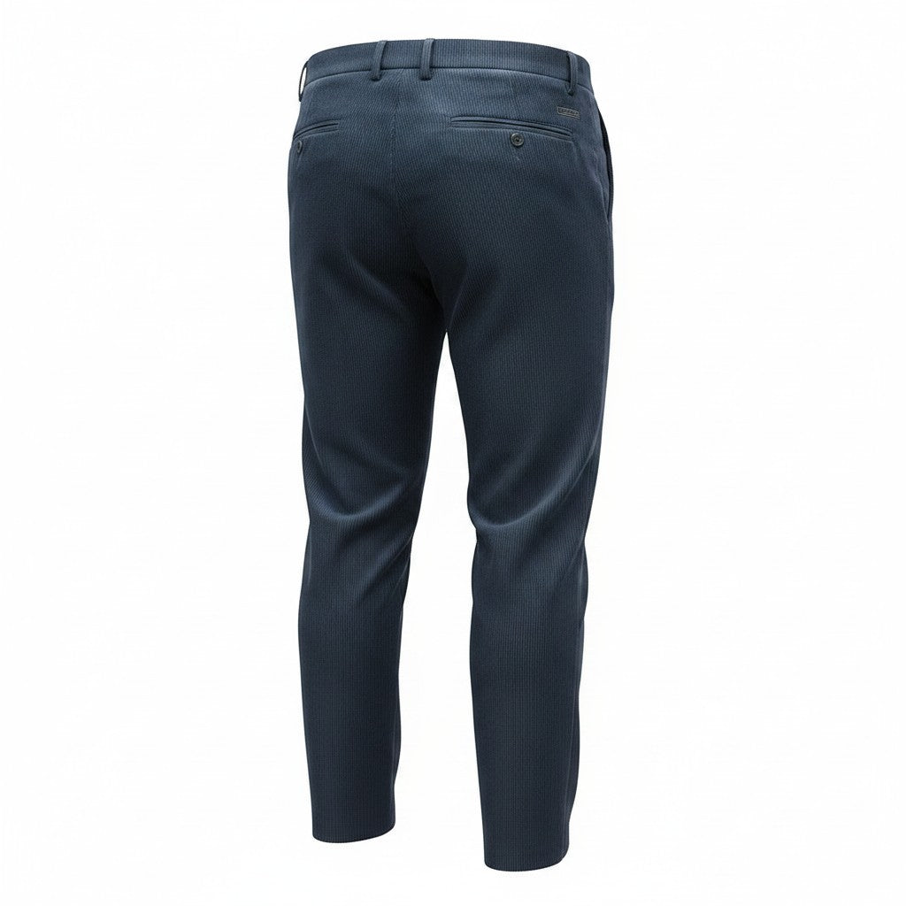 MEYER Roma - Mens Trousers – 2-390 18 - Exclusive Stretch Woolcord - Navy - Wildvine Clothing, Spalding, Lincolnshire