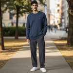 Fynch-Hatton - Mens Knitwear - O-Neck, Superfine - Night - Wildvine Clothing, Spalding, Lincolnshire