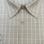 Gurteen - Mens - Seville - Modern Fit / Short Sleeved - Oatmeal Check 805 - Wildvine Clothing, Spalding, Lincolnshire