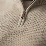 Jackdaw - Mens Ruben 1/4 Zip Jumper - Oatmeal - Wildvine Clothing, Spalding, Lincolnshire
