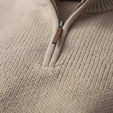 Jackdaw - Mens Ruben 1/4 Zip Jumper - Oatmeal - Wildvine Clothing, Spalding, Lincolnshire